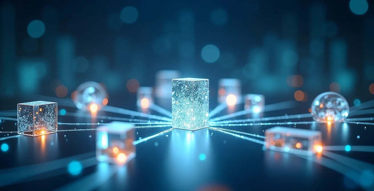 Modern B2B digital storefront interface showing global connectivity and seamless integration