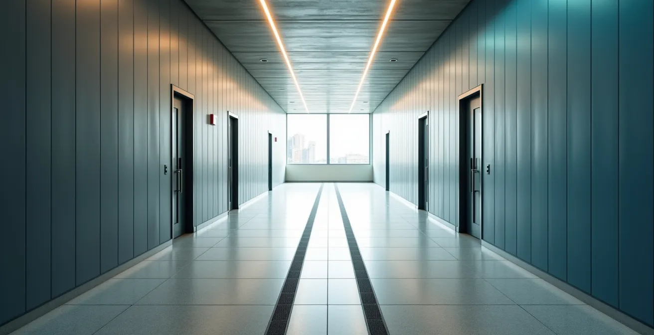 Abstract visualization of diverging pathways representing regulatory decision making